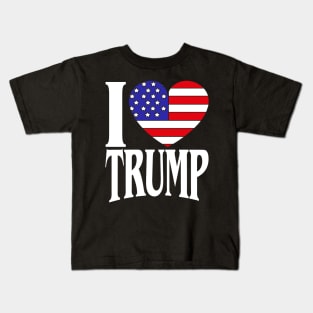 I Love Trump USA Election 2020 Alcohol Drink Fun Gift Kids T-Shirt